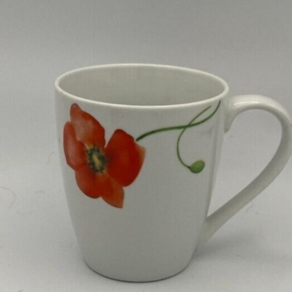 Tabletops Unlimited Gallery Poppy Coffee Tea Chocolate Mug (s) Orange Flower‎